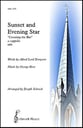 Sunset and Evening Star TTBB choral sheet music cover